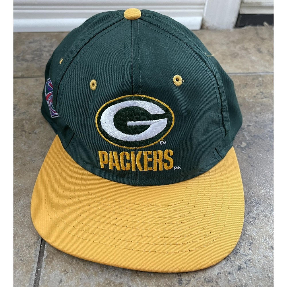 Vintage Green Bay Packers Hat Cap Snap Back Adjustable 75NFL One Size